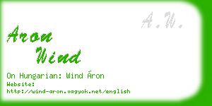 aron wind business card